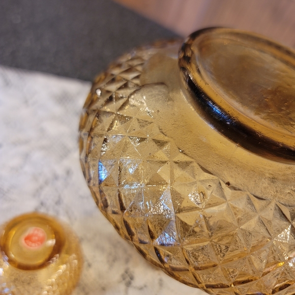 MCM Empoli Amber Glass Decanter Set - Picture 14 of 15